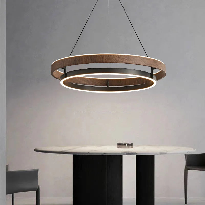 Aurevia™ Walnut LED Chandelier