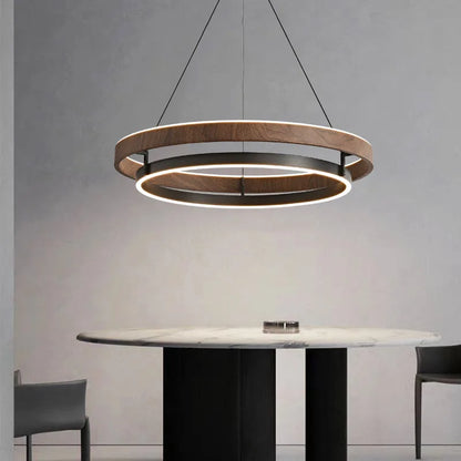Aurevia™ Walnut LED Chandelier