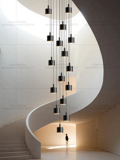LumaNord™ Cascade Pendant — Nordic/minimalist