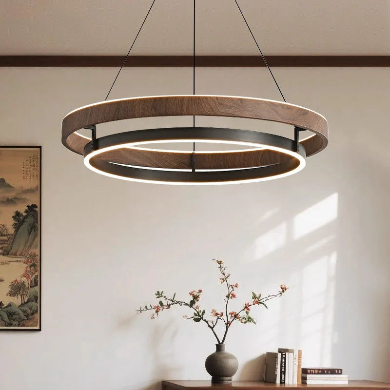 Aurevia™ Walnut LED Chandelier