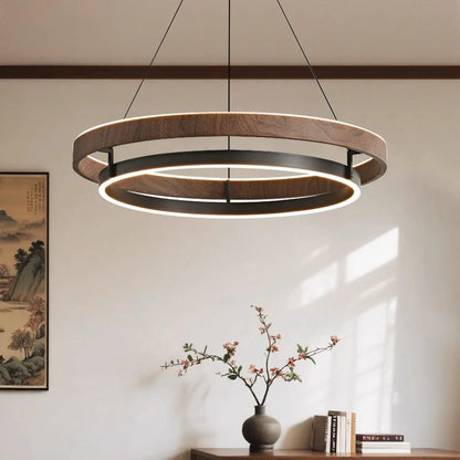 Aurevia™ Walnut LED Chandelier