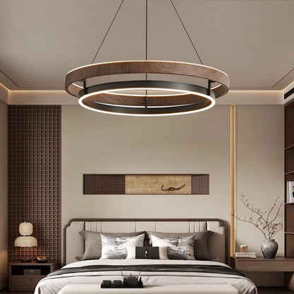 Aurevia™ Walnut LED Chandelier