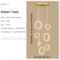 Modern LED Ring Chandelier – Nordic Acrylic Ceiling Light