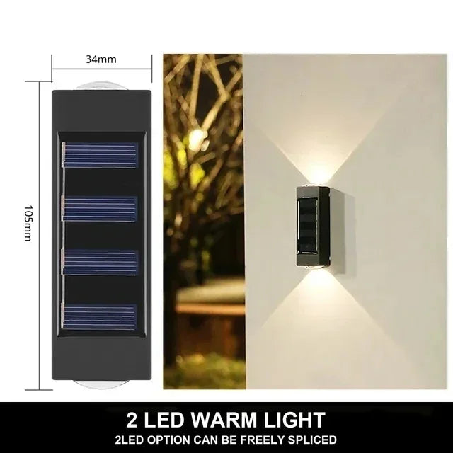 SunGlow™ Outdoor Solar Wall Light