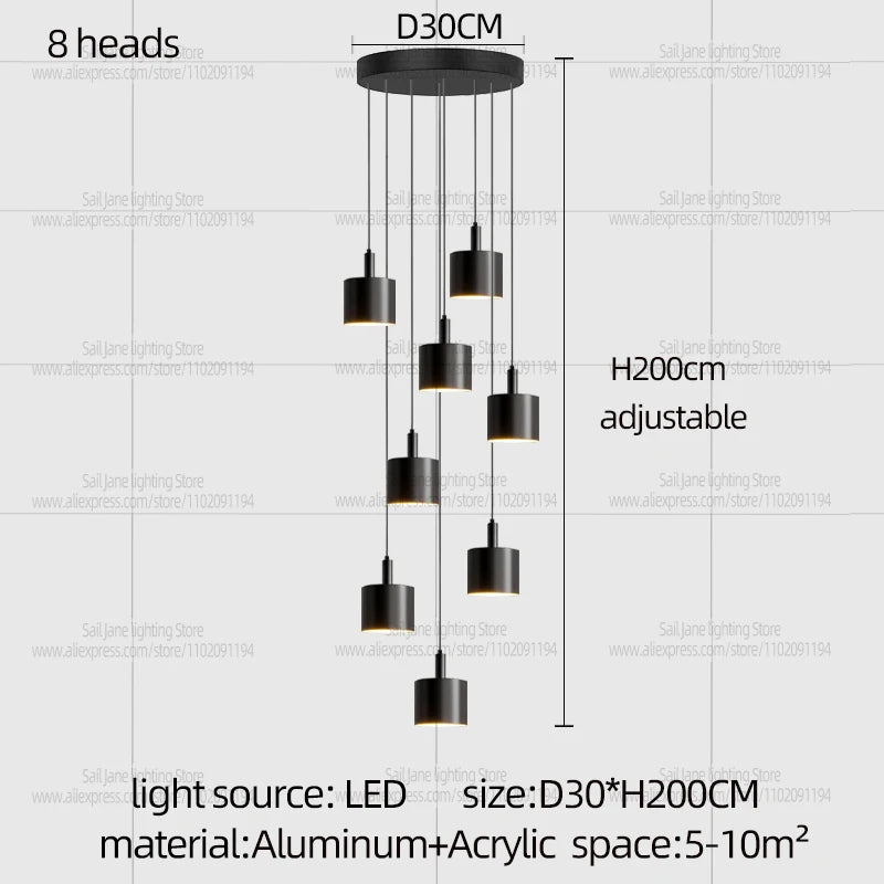 LumaNord™ Cascade Pendant — Nordic/minimalist