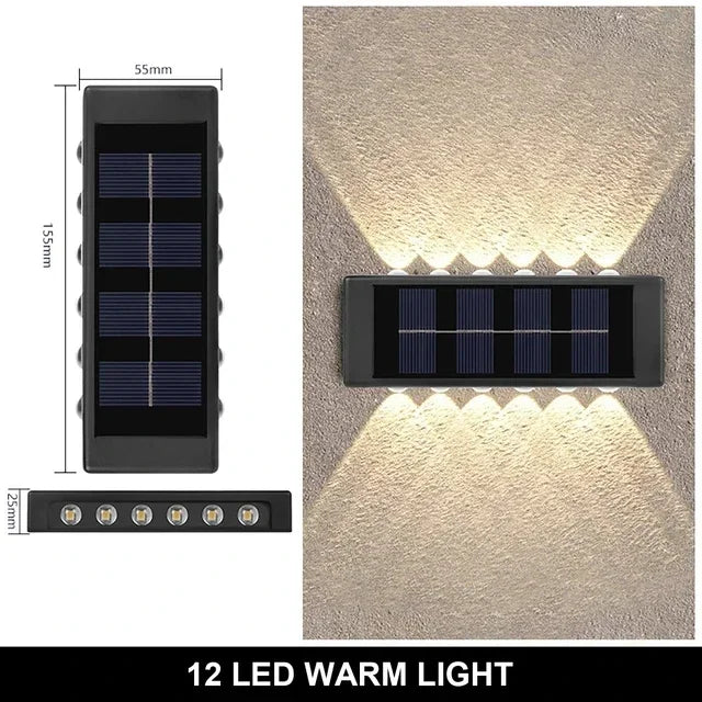 SunGlow™ Outdoor Solar Wall Light