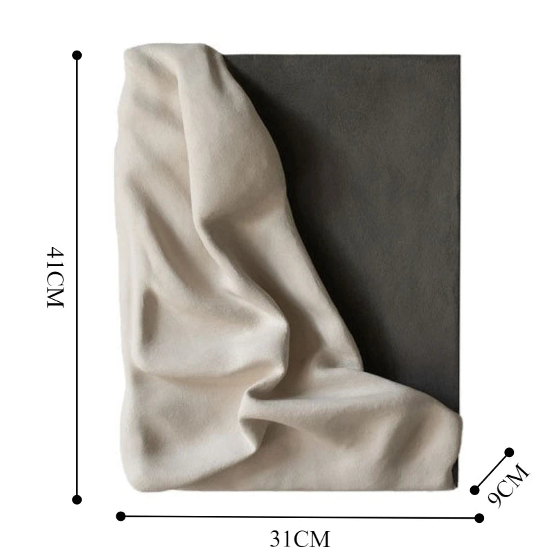 Minimalist Abstract Wall Art – Modern Sculptural Wall Decoration